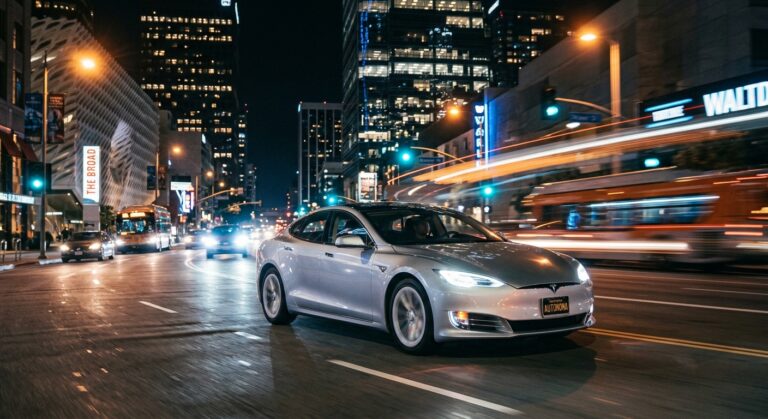 Tesla posts video of car driving itself through LA with no human input, signaling a shift in real-world autonomous AI capability