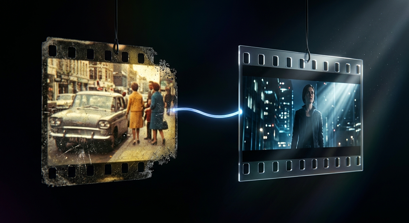 3-year AI video generation progress comparison (Modelscope vs Grok Imagine v1)