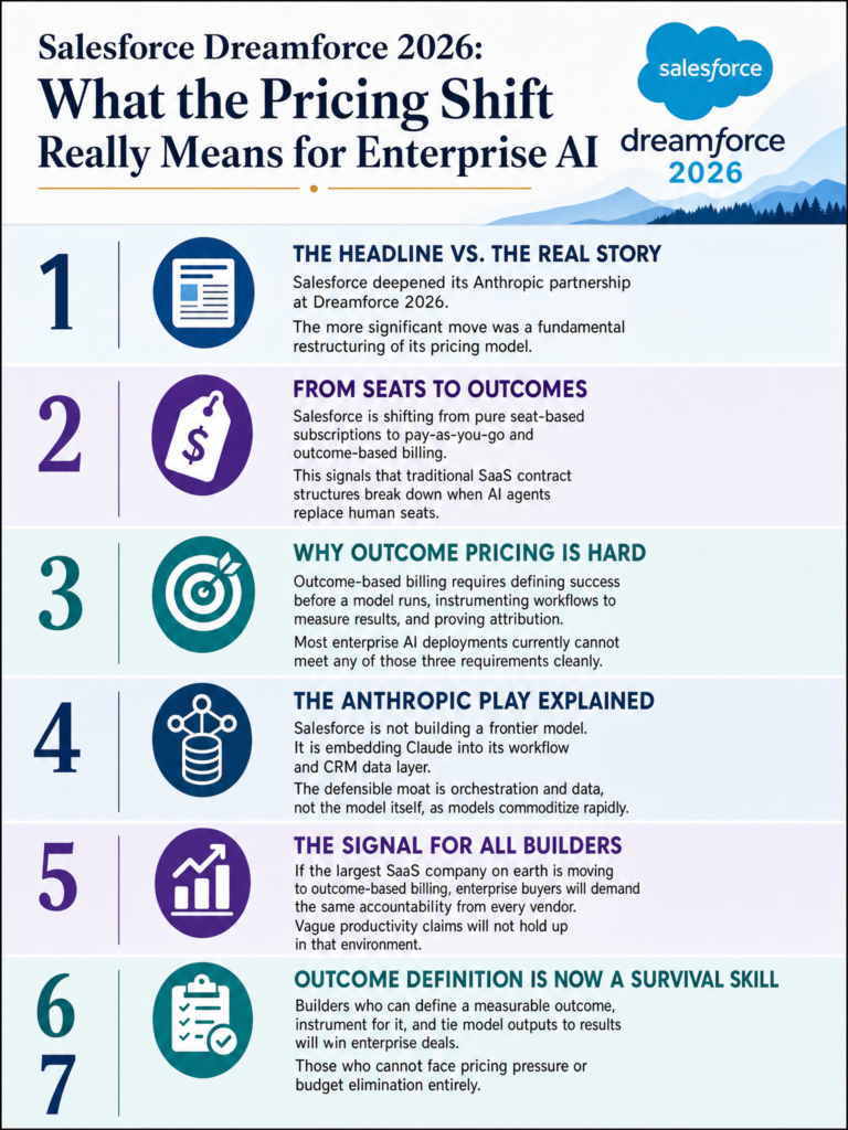 Salesforce Dreamforce 2026 AI pricing shift to outcome-based billing and Anthropic partnership deepening